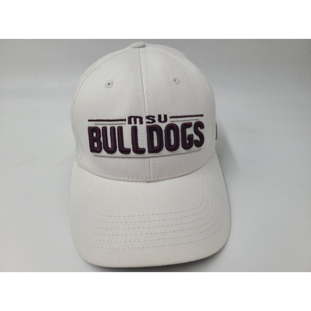 Mississippi State University Bulldogs Russell Snapback Hat Cap Men NCAA White